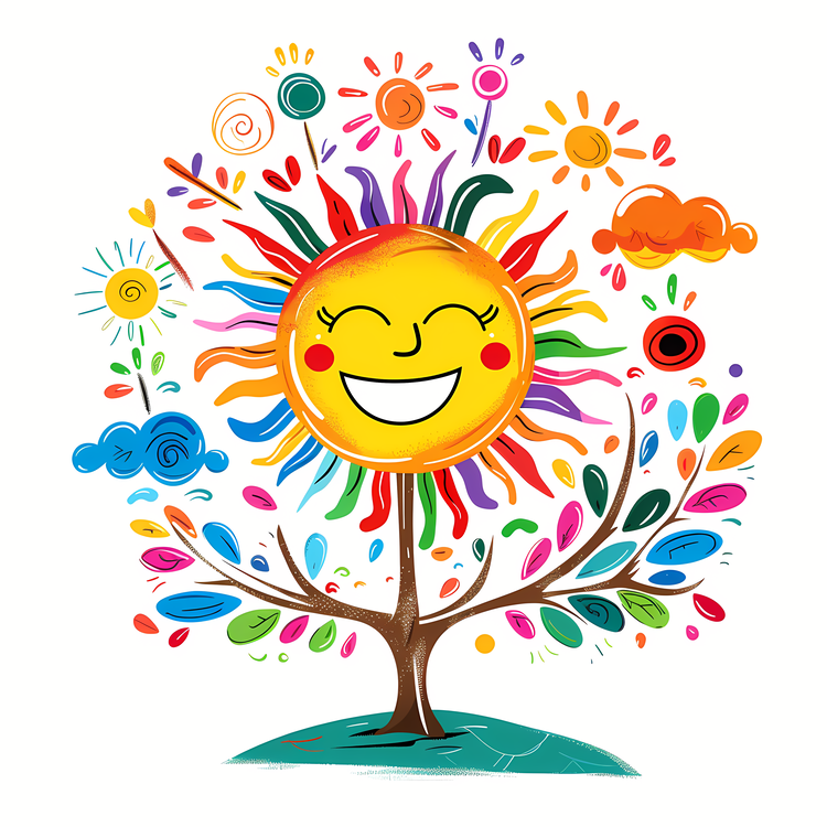 International Day Of Happiness,Tree,Sun