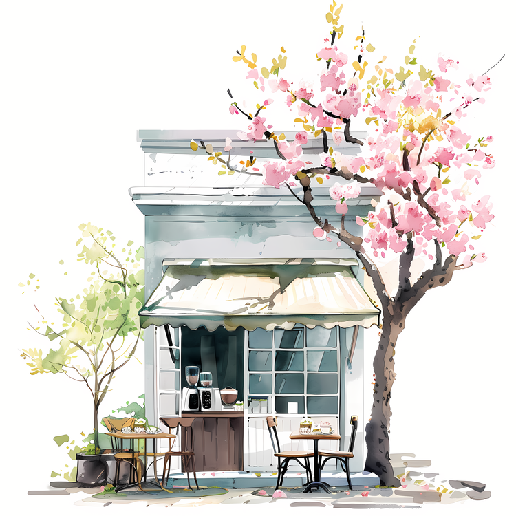Spring,Coffee Shop,Springtime