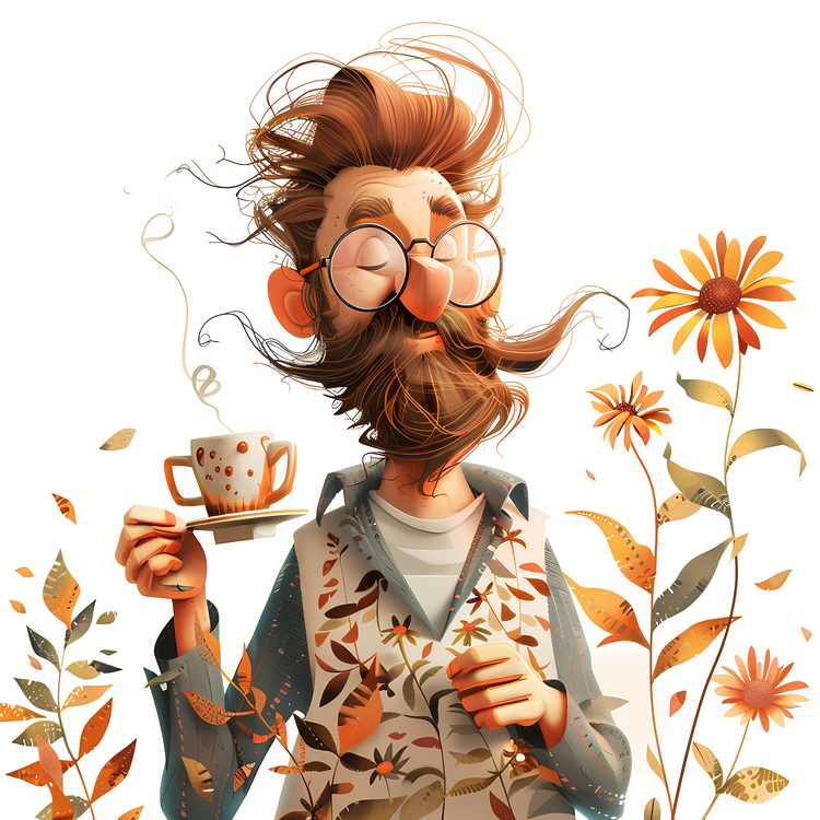 Spring,Coffee,Portrait
