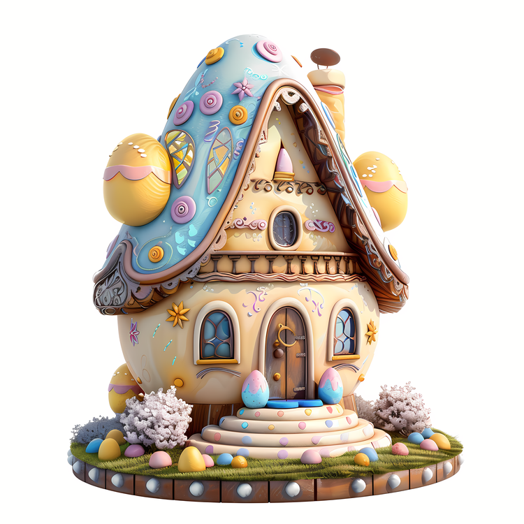 Easter Egg House,Gingerbread House,Candyland