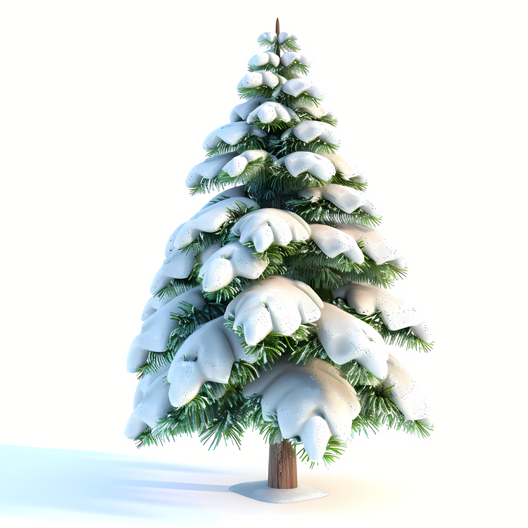 Fir Tree,Christmas Tree,Fresh Snow