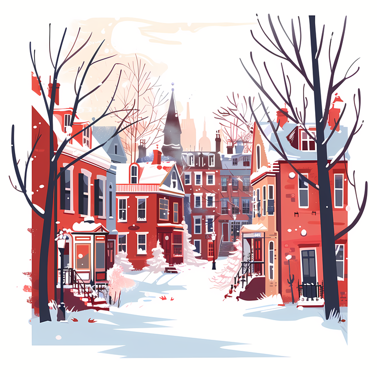 Street,Winter Scene,Cityscape