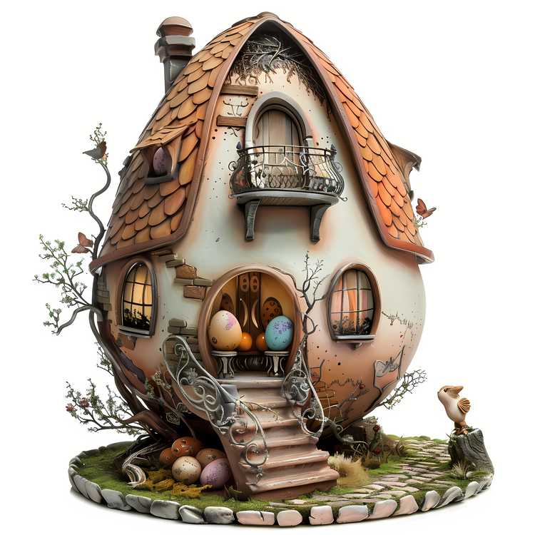 Easter Egg House,Egg House,Fantasy Home