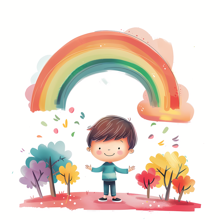 Find A Rainbow Day,Child,Rainbow