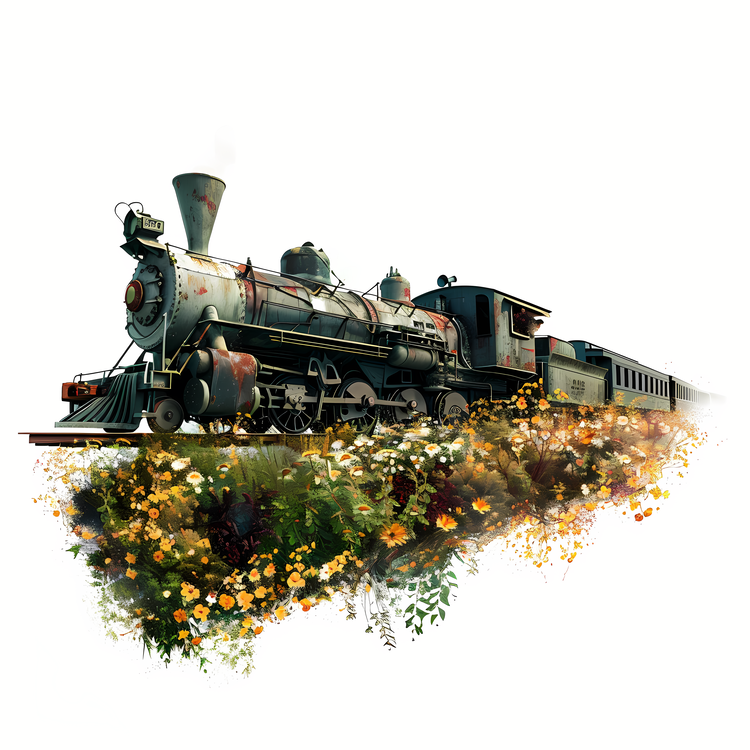 Spring,Train,Tracks