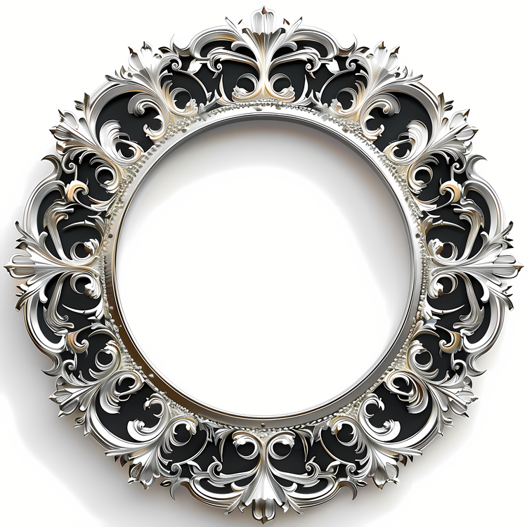 Round Frame,Ornate Frame,Intricate Design