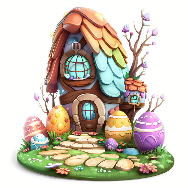 Easter Egg House,Cartoon,Fairy Tale