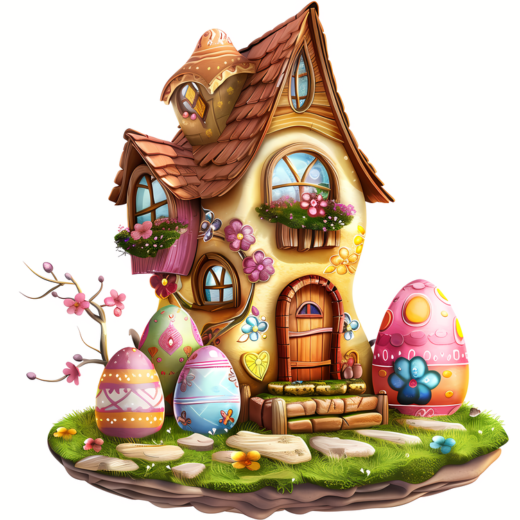Easter Egg House,Cute,Funny