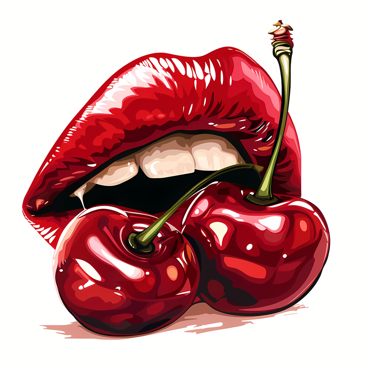 Sexy Lips,Cherry Lips,Red Lips