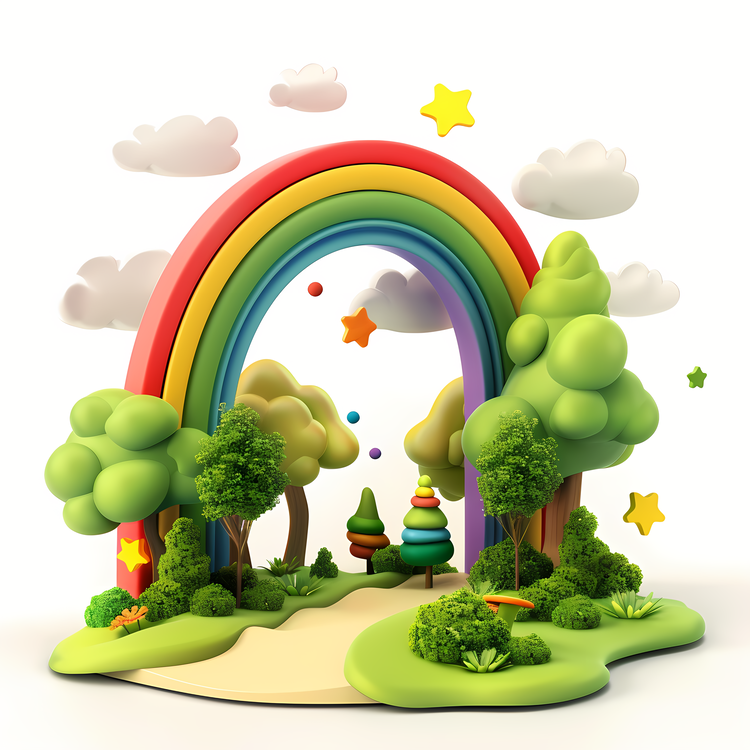 Find A Rainbow Day,Rainbow,Tree