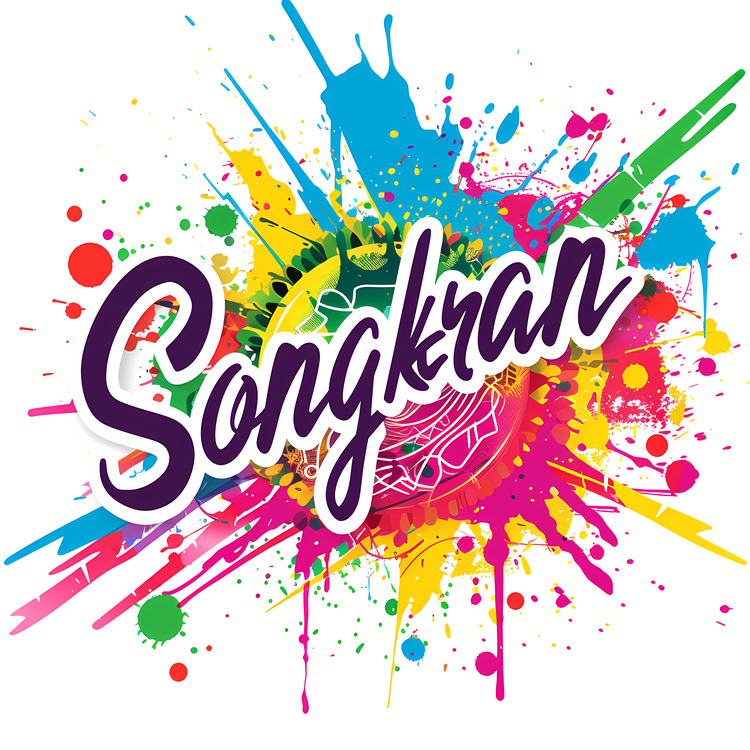 Songkran,Happy Holi,Colorful Holi