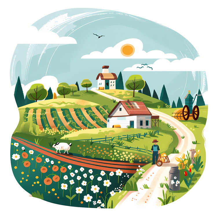 Spring Farming Life,Farm,Rural