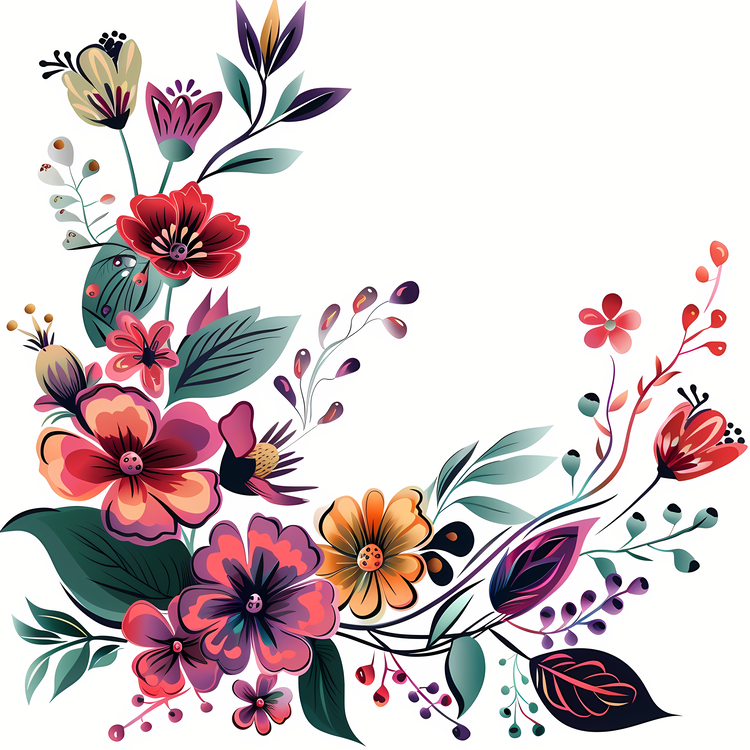 Boho Style,Flower Design,Floral