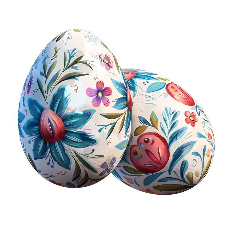 Easter Egg Hunting,Floral Design,Paintings