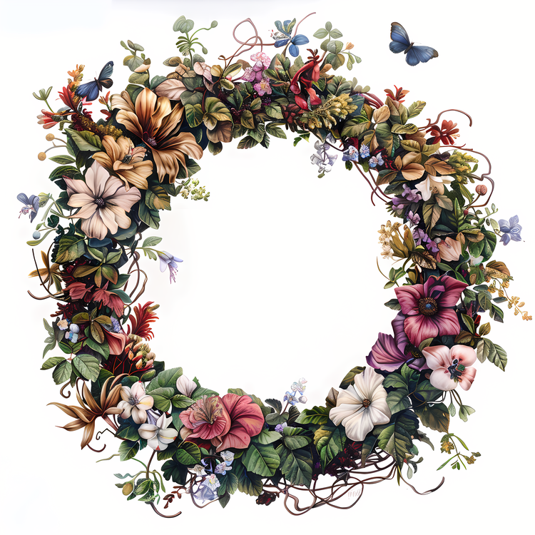 Flower Wreath,Wreath,Floral Arrangement