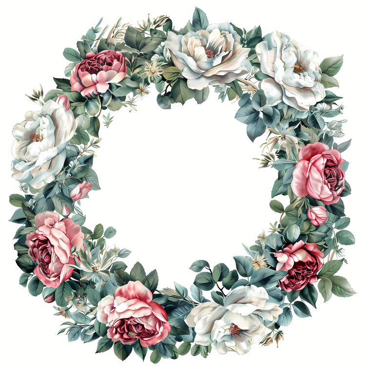 Flower Wreath,Roses,Wreath
