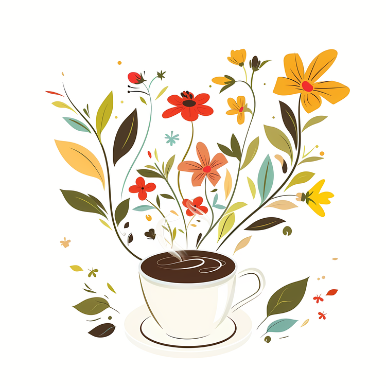 Spring,Coffee,Flower