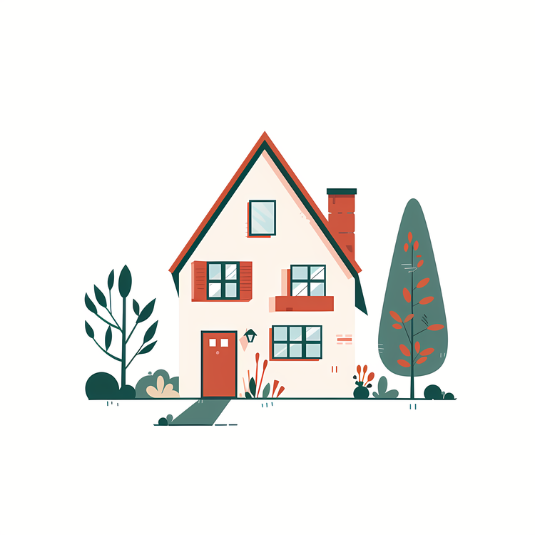 House,Red Brick House,Cottage