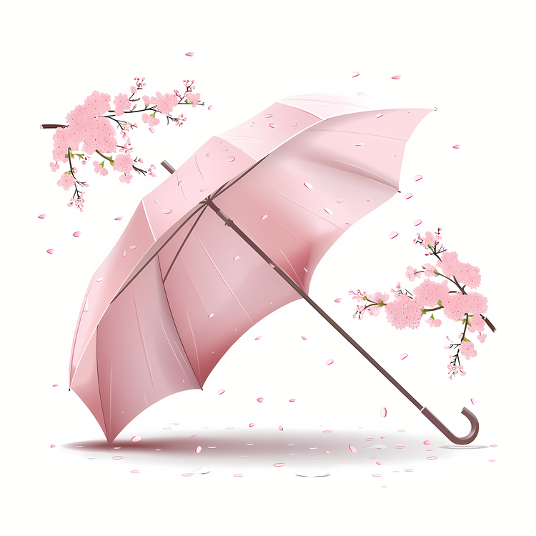 Spring,Rainy Day,Cherry Blossom