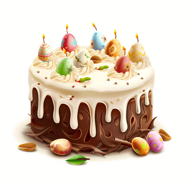 Easter Cake,Chocolate Cake,Decorated Cake