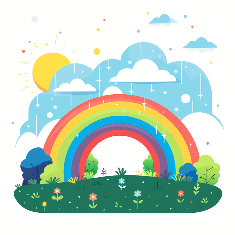 Find A Rainbow Day,Landscape,Forest