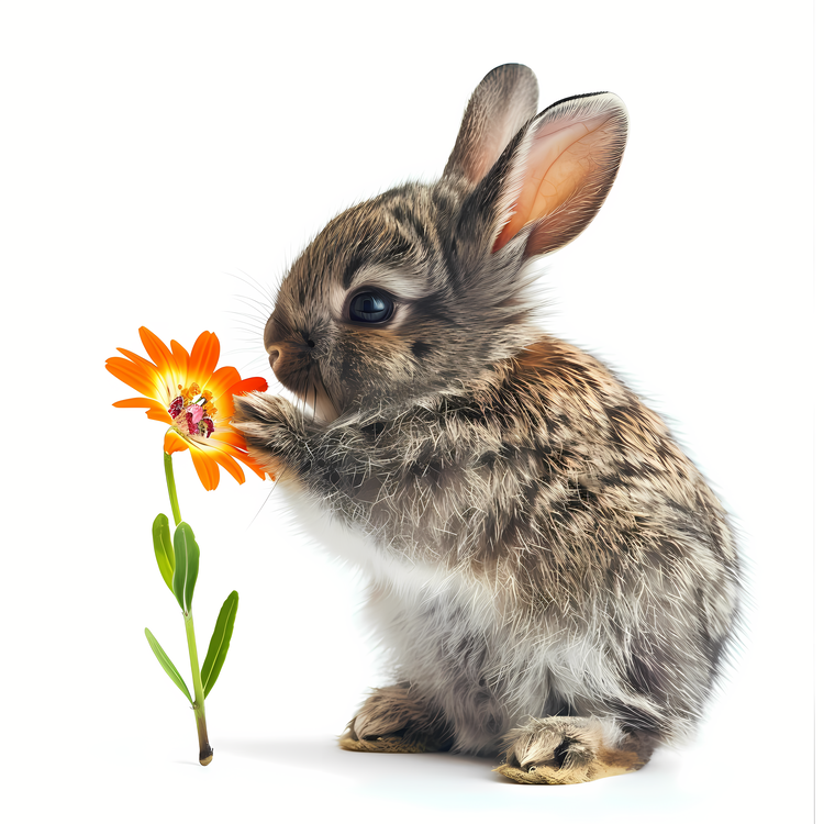 Spring,Rabbit,Flower