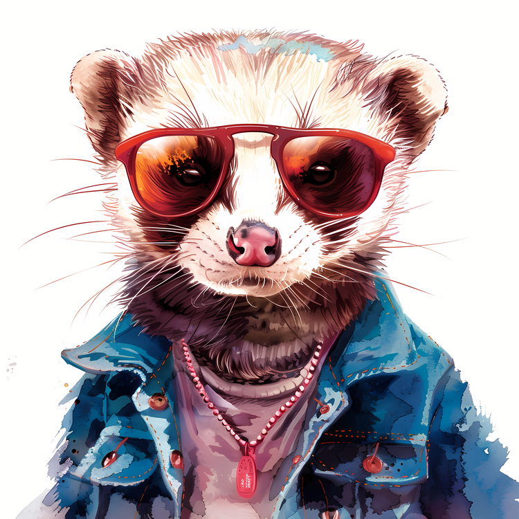 Ferret Day,Raccoon,Sunglasses