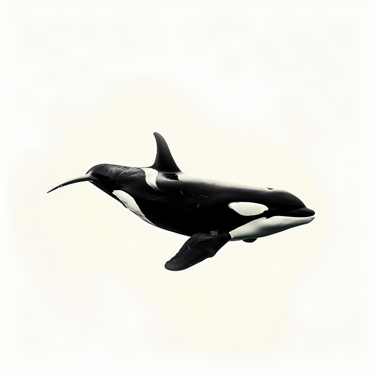 Killer Whale,Black And White,Swimming