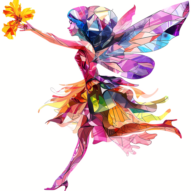 Flower Fairy,Colorful,Whimsical