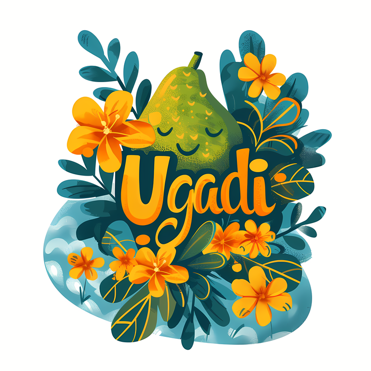 Happy Ugadi,Fruit,Plum