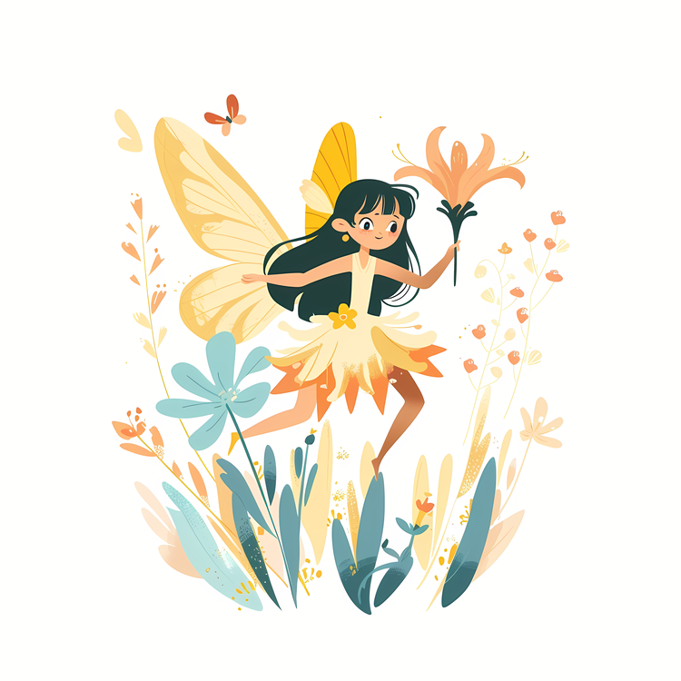 Flower Fairy,Cute,Cartoon