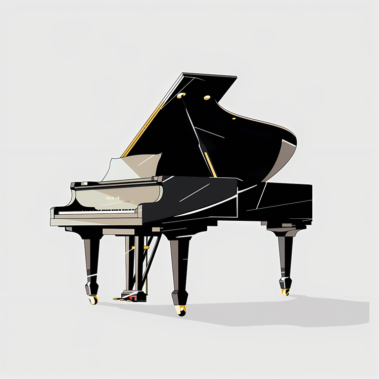 Piano,Musical Instrument,Black And White