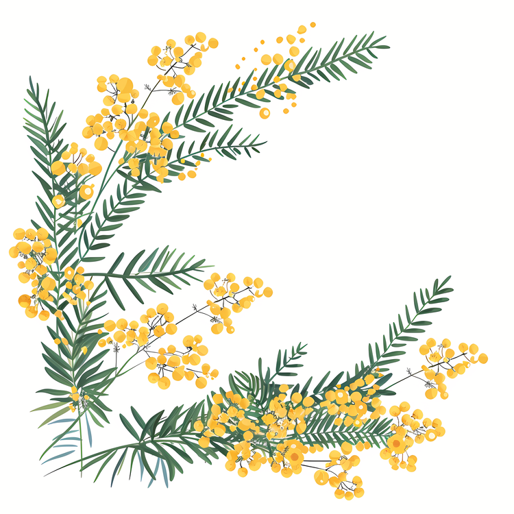Mimosa Flowers,Floral Design,Nature
