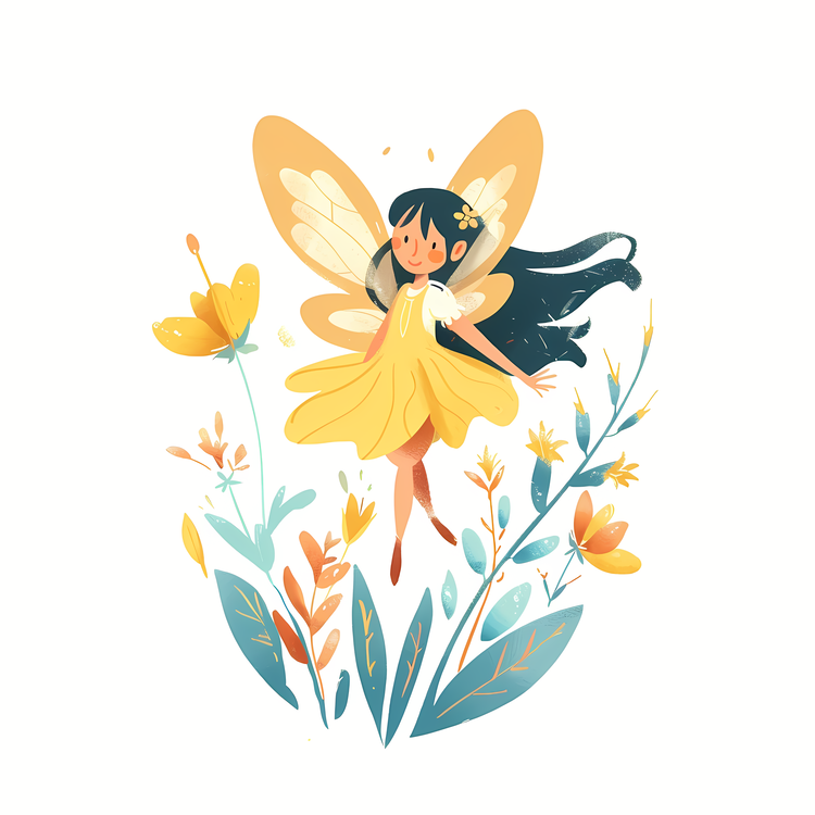 Flower Fairy,Fairy,Butterfly