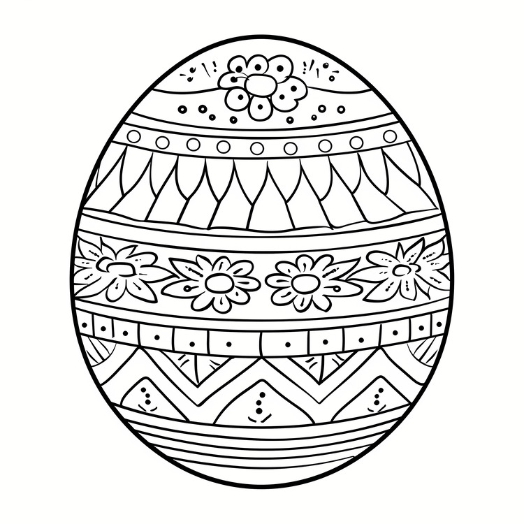 Coloring Easter Egg,Coloring Book,Easter Eggs