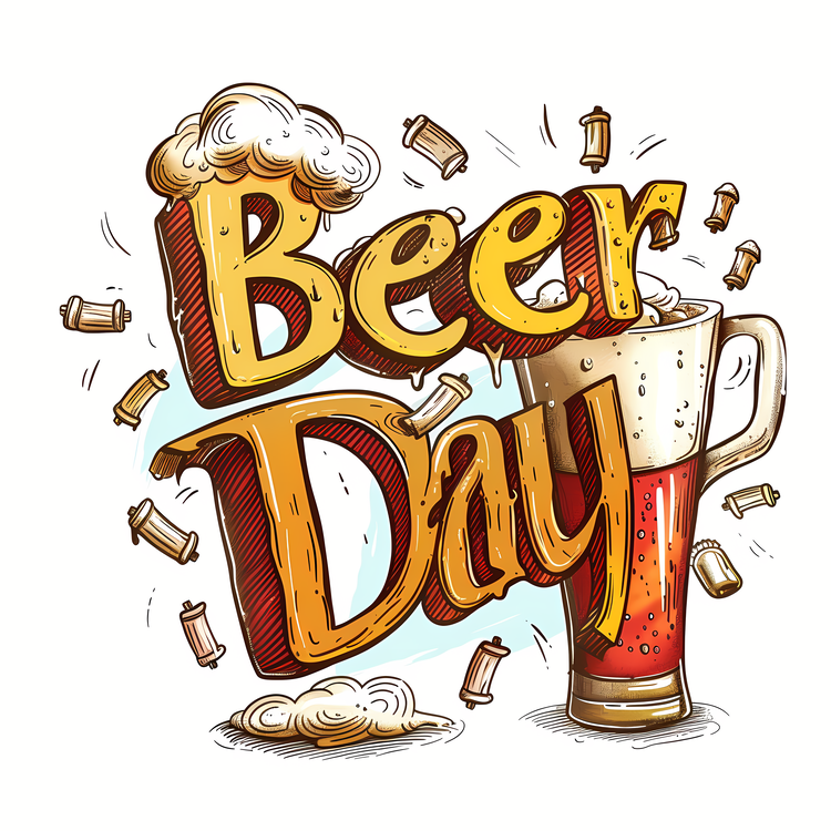 Beer Day,Beer Mug,Hand Lettered