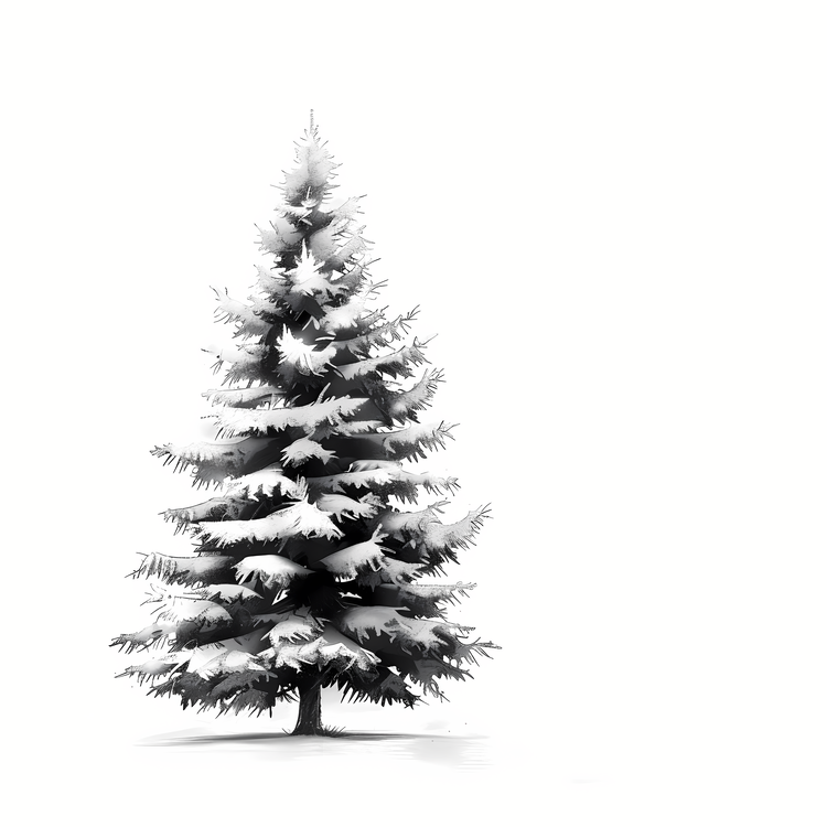 Fir Tree,Christmas Tree,Snow