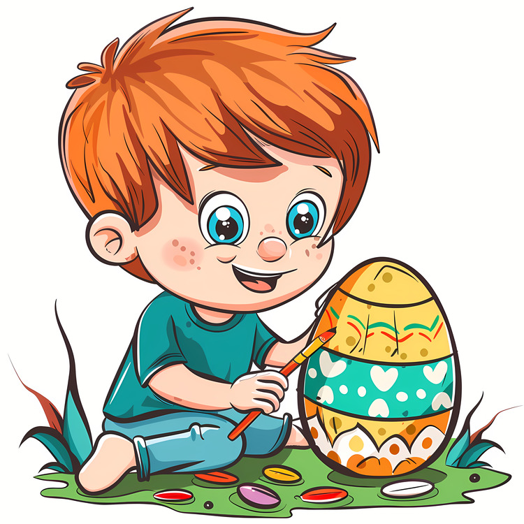 Coloring Easter Egg,Crayon,Coloring
