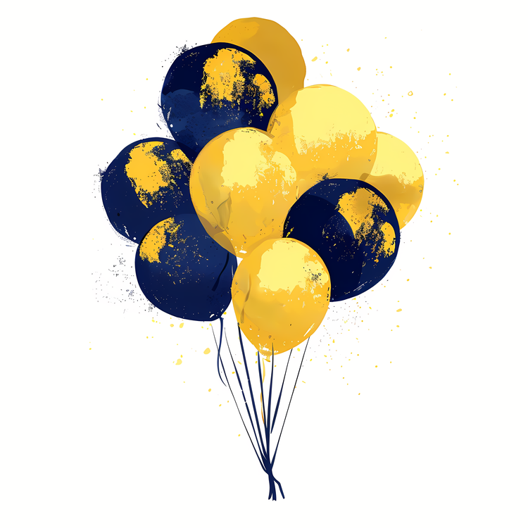 Balloon,Yellow,Blue