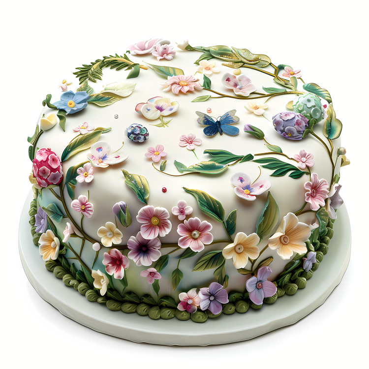 Easter Cake,Floral,Intricate