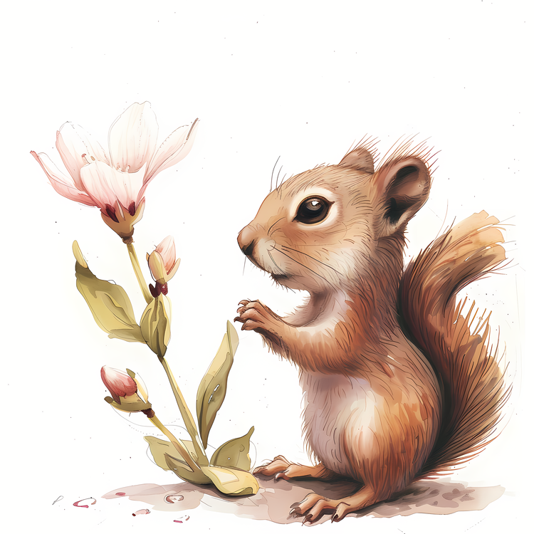 Spring,Squirrel,Cute