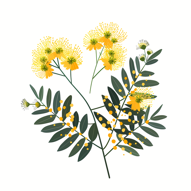 Mimosa,Australian Flora,Eucalyptus