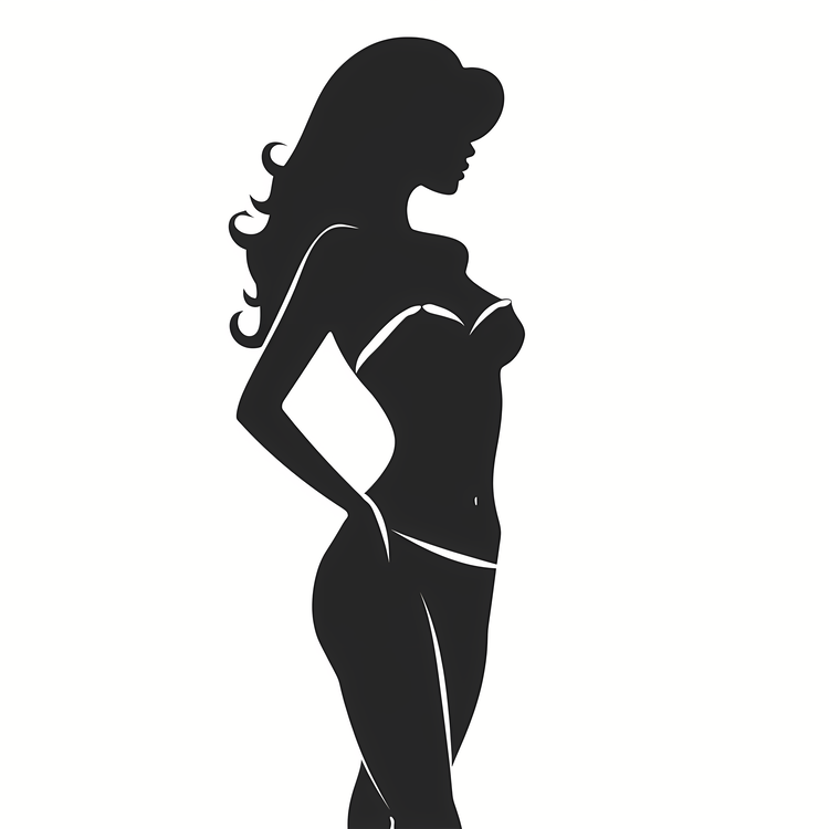 Sexy Lady,Silhouette,Woman