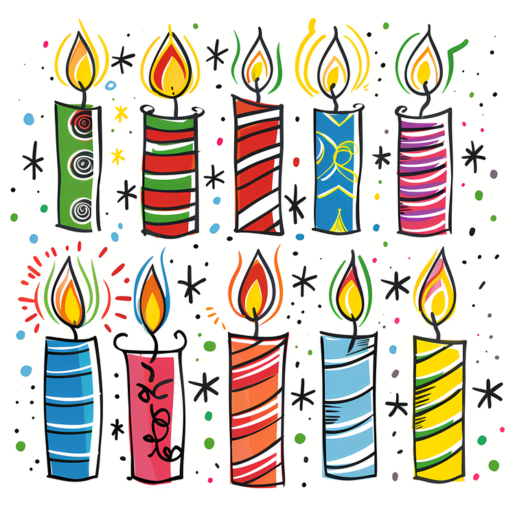 Christmas Candles,Birthday,Celebration