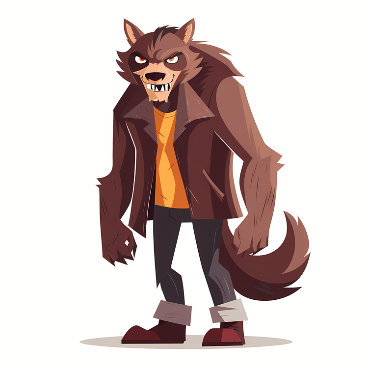Halloween Background,Cartoon,Werewolf
