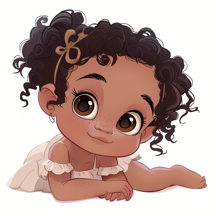 Baby Girl,Cute Baby Girl,Cartoon Character