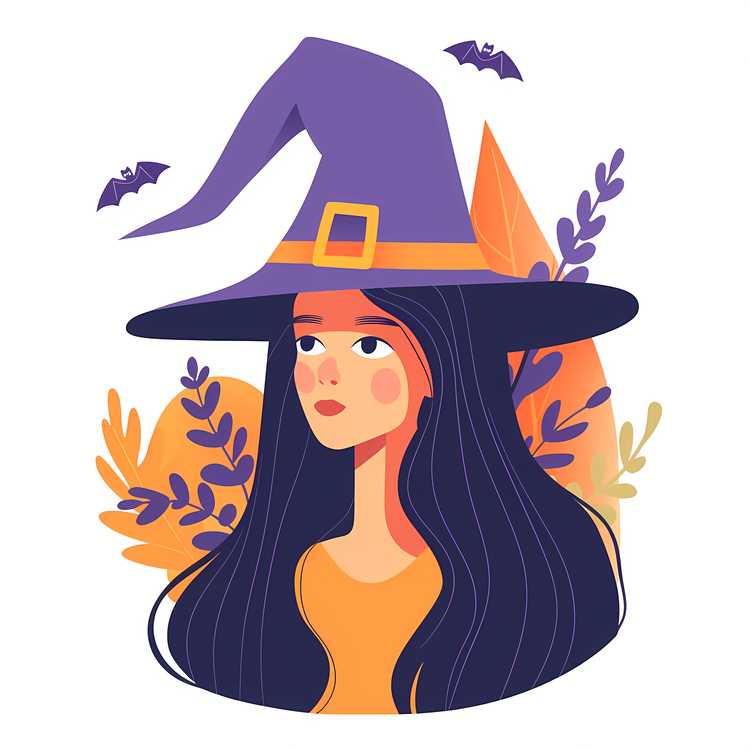 Halloween Background,Girl,Witch