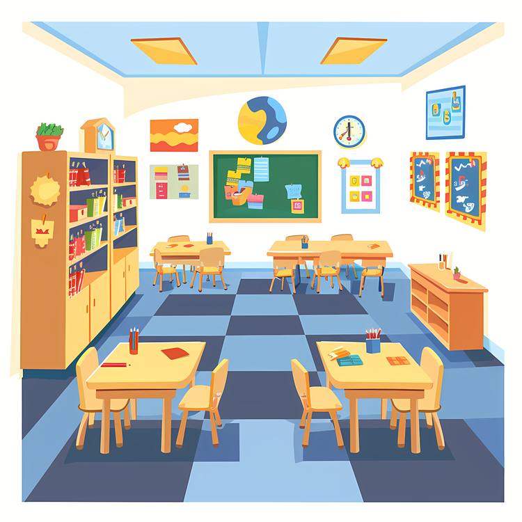 Classroom Background,Colorful,Classroom