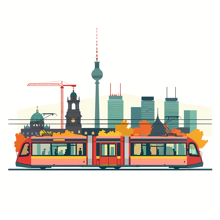 Berlin,Tram,Cityscape