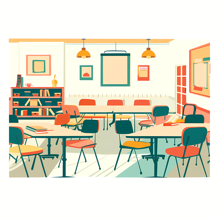 Classroom Background,Furniture,Table